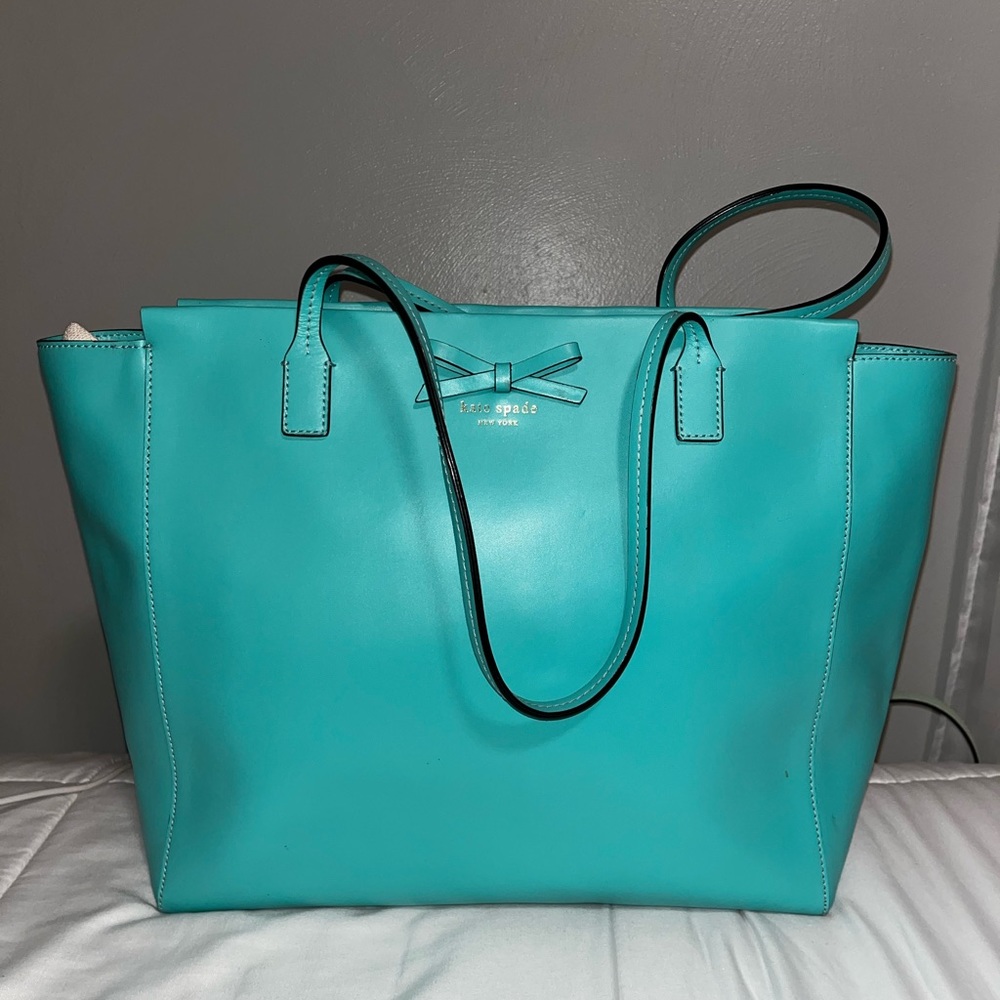 Teal Kate spade bag large